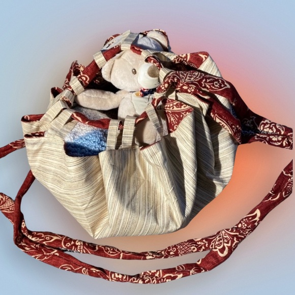 Handmade Reversible One of a Kind Handbag OOAK Durable Tote - Picture 8 of 16